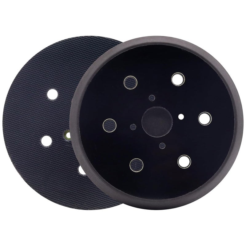 SHUTTLE GENIUS 6 Inch Replacement Sander Pads, 6 Holes Hook and Loop Sander Pad for Ridgid R2611 Random Orbit Sander, 2 Pack - Image 1